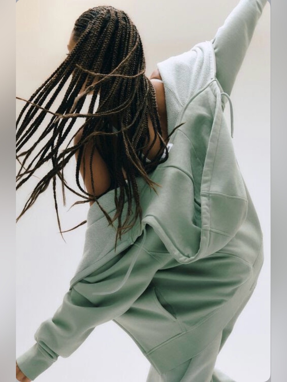 Cozy Oversized Mint Green Hoodie